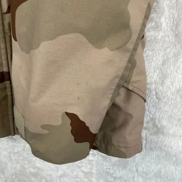 Desert Camo ECWCS Cold Weather Parka Adult Small Regular Nylon Hooded Military * - Picture 8 of 15